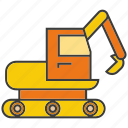 construction, digger, dozer, equipment, excavator, loader machine, vehicle