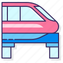 monorail, railway, train, transportation