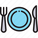 breakfast, dinner, food, fork, lunch, plate, spoon