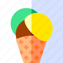 cone, cream, ice, travel, dessert, food, sweet