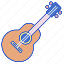 guitar, musical, instrument, music, play