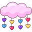 cloud, hearts, sky, love, magical 