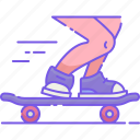 longboarding, skate, skateboard, sport