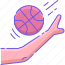 ball, hand, streetball