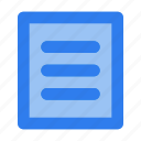 document, file, interface, paper, text, ui, user