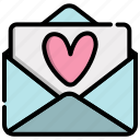 heart, letter, love, mail, message, valentine