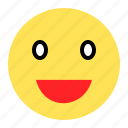 emoji, emoticon, expression, happy, smile