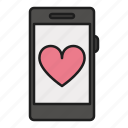 cellphone, day, heart, love, valentines