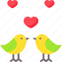 birds, heart, love, valentine, valentines