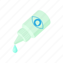 bottle, cartoon, drop, dropper, eye, liquid, optical