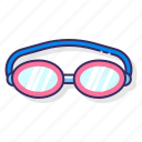 glasses, goggles, swimming