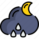 cloud, night, rainy, season, weather