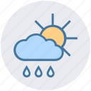 cloud, day, forecast, rain, rainy, sun, weather