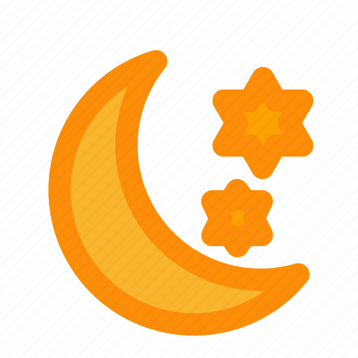 Bright, cloud, moon, night, stars, weather icon - Download on Iconfinder