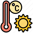 celsius, sun, temperature, thermometer, weather