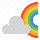 cloud, rainbow, weather