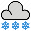 cloud, snow, weather