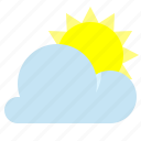 cloud, partly cloudy, sun, weather