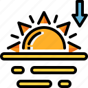 climate, forecast, sun, sunset, weather