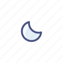 night, moon, weather, forecast