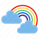 cloud, rainbow, temperature, weather