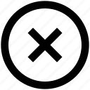 cancel, close, cross, delete, minus, remove, x