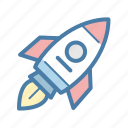 brand, project launch, rocket