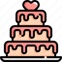 cake, dessert, love, marriage, romance, wedding