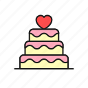 cake, cream, delicious, love, marriage, tart, wedding