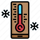 forecast, snow, thermometer, weather, winter