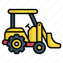 excavator, crawler, loader, machinery, automobile, mover, bulldozer