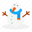 carrot, christmas, new, snow, snowman, winter, year