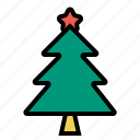 christmas, star, tree