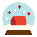 snow, decoration, miniature, toy, snow globe