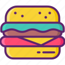 burger, cheeseburger, food