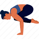 crane, bakasana, lolasana, pendant