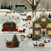 Cape Cod Christmas {Charles Wysocki}