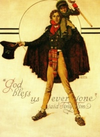 1934 Norman Rockwell {God Bless Us Everyone}