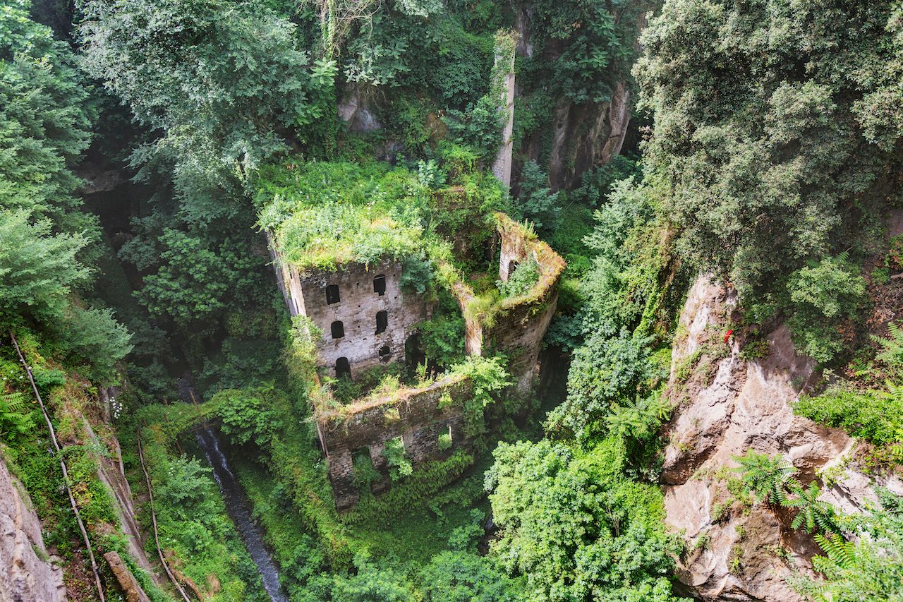 beautiful abandoned buildings in the valley of mills italy