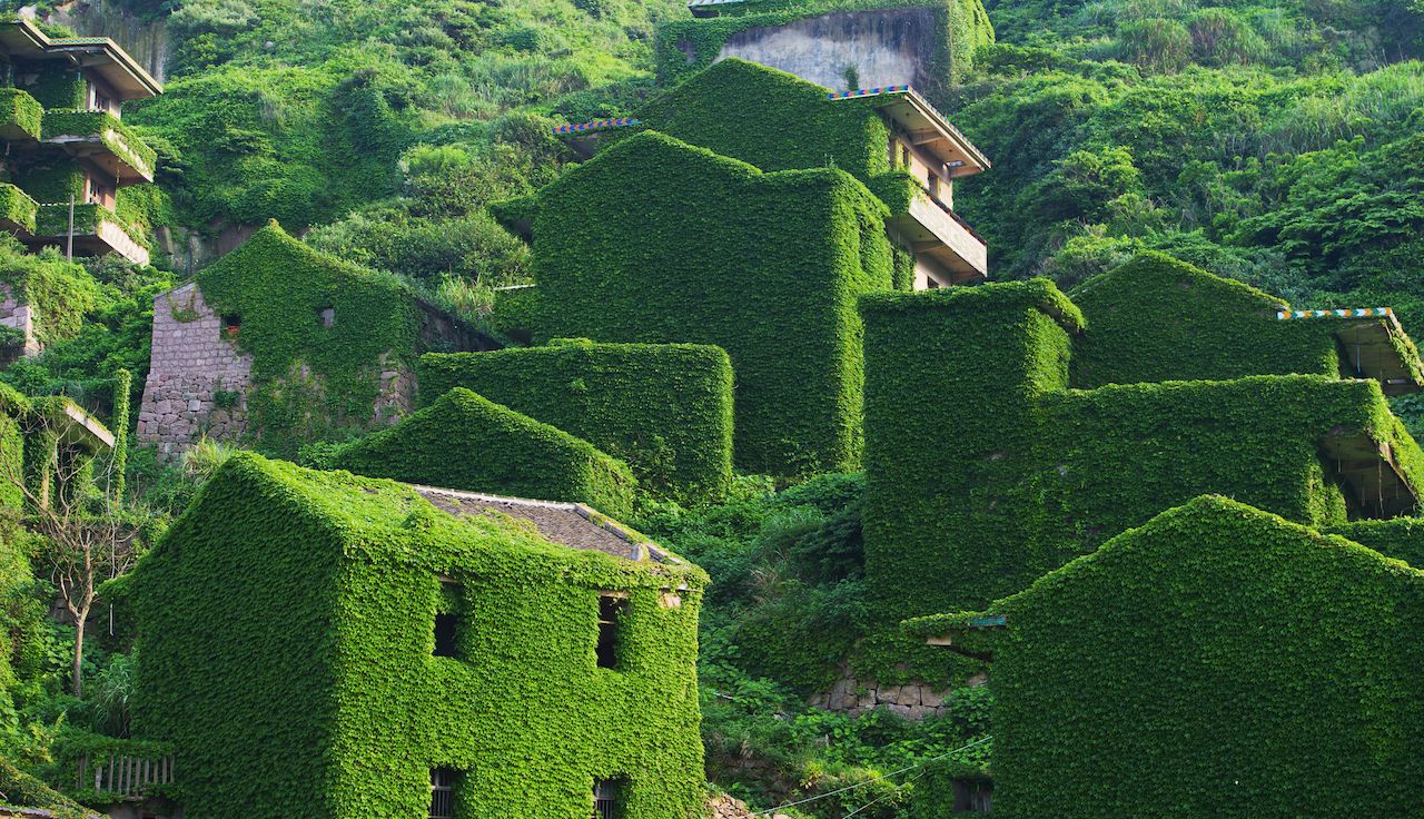 Abandoned village in China