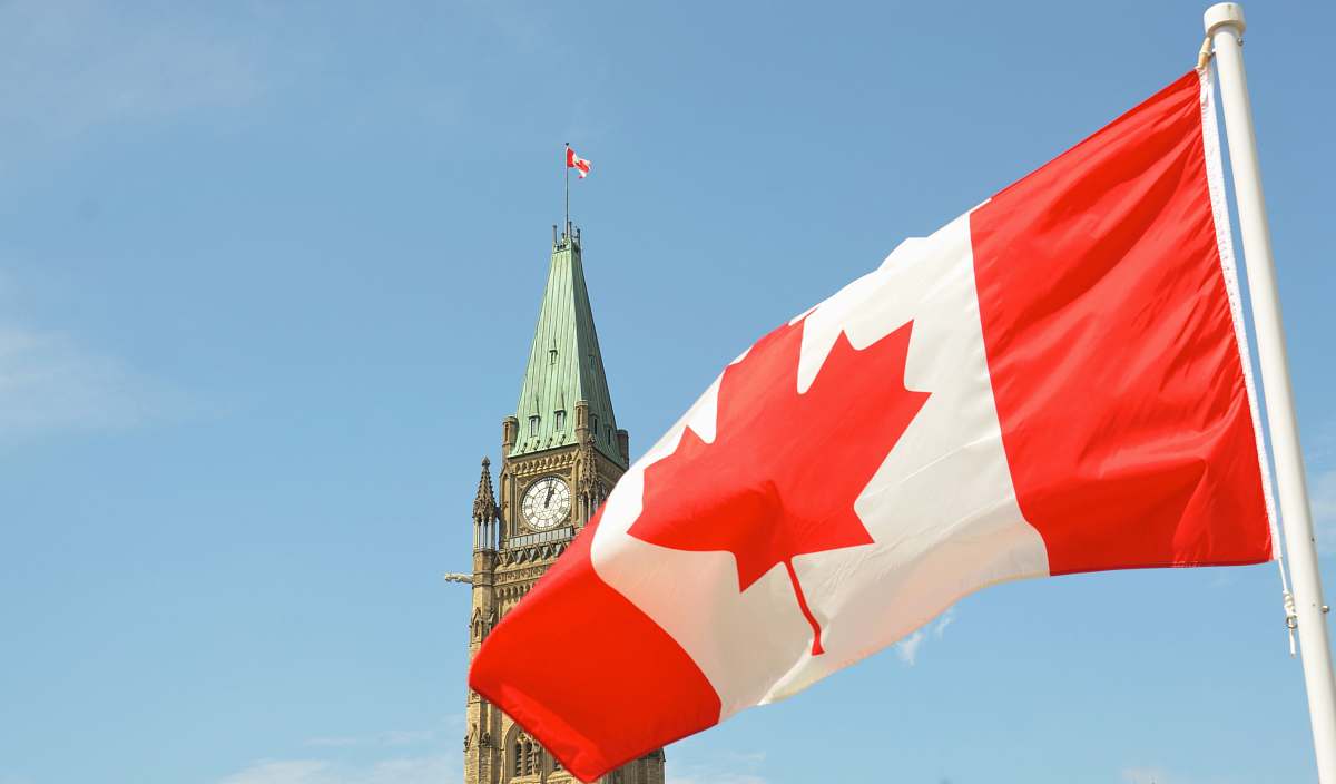 building flag of Canada symbol