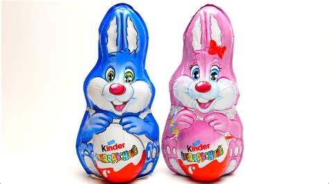 Easter Bunny Kinder Surprise EGG unboxing with Chocolate ...