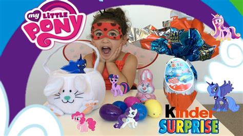 MAXI KINDER SURPRISE EASTER BUNNY SURPRISE EGGS 2017! MLP ...