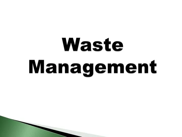 waste management