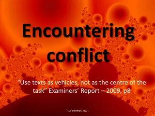 Encountering conflict