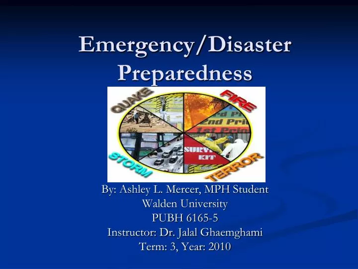 emergency disaster preparedness