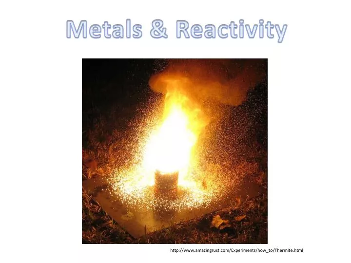 PPT - Metals & Reactivity PowerPoint Presentation, free download - ID ...