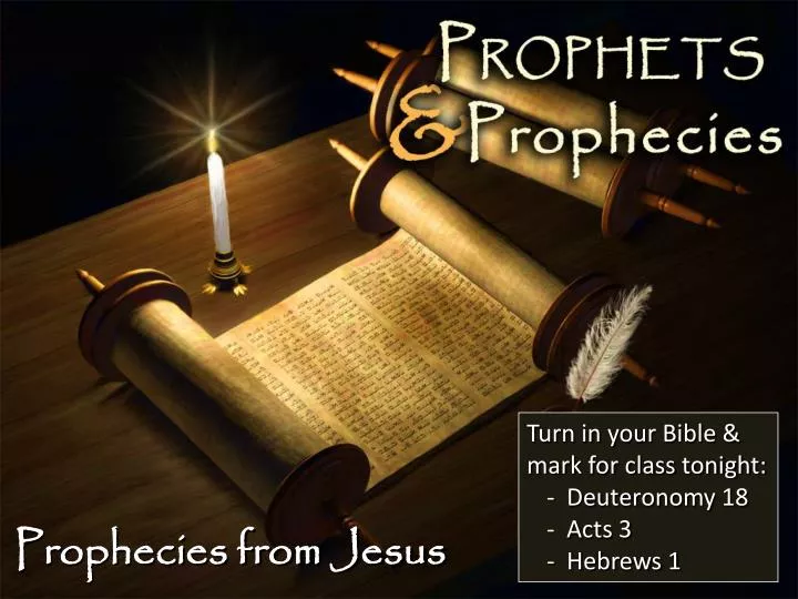 PPT - Prophecies from Jesus PowerPoint Presentation, free download - ID ...