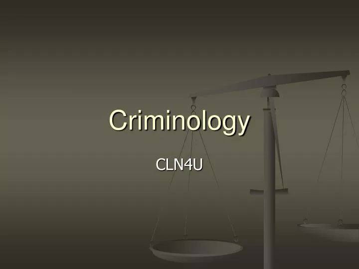 criminology