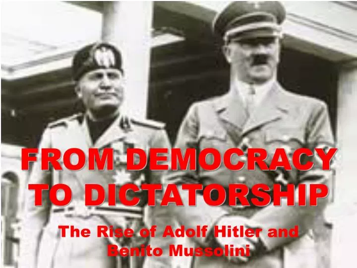 from democracy to dictatorship